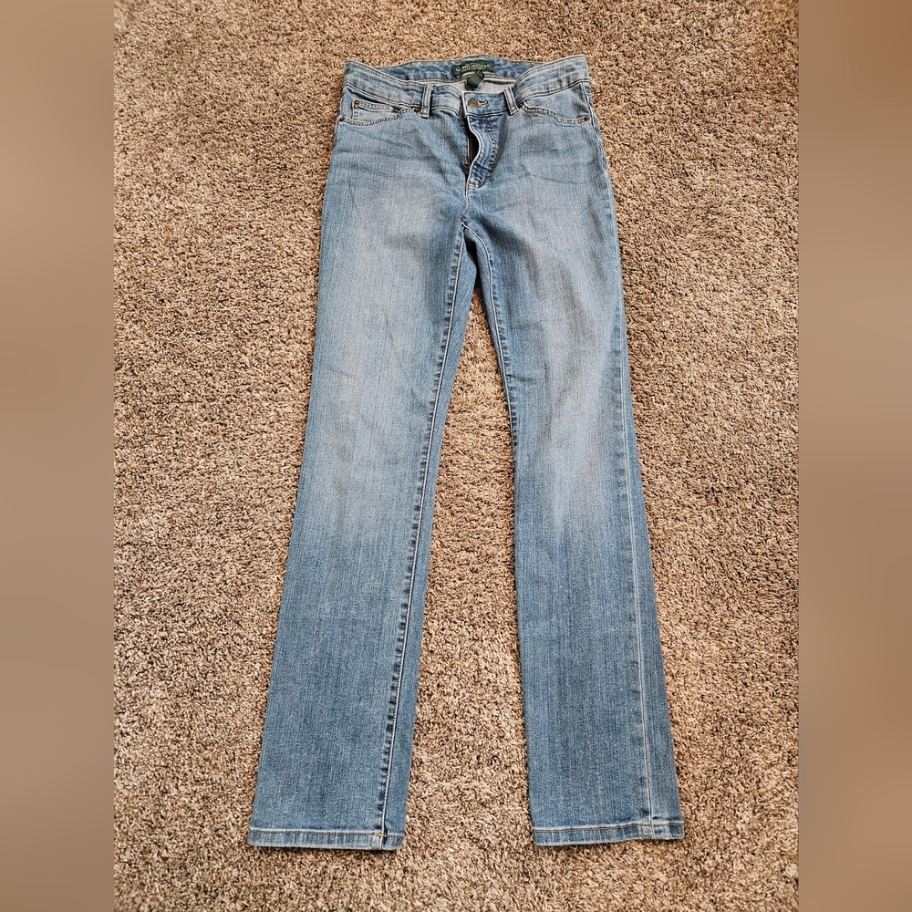 Ralph Lauren Women's Light Blue Straight Leg Jeans